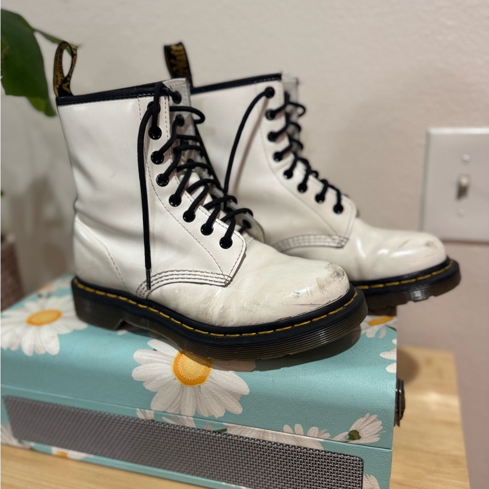 Doc Martens White Luana Boots